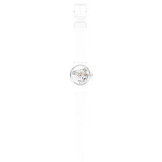 ΡΟΛΟΙ SWATCH SO31W102 SWATCH Spot Time White Plastic Strap