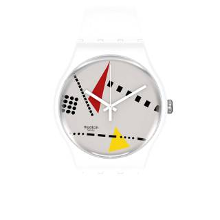 ΡΟΛΟΙ SWATCH SO31W106 SWATCH 1984 Reloaded Hi Mem M White Bio-Sourced Material Strap