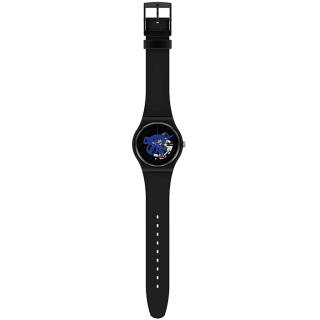 ΡΟΛΟΙ SWATCH SO32B109 SWATCH Gent Bioceramic Time To Blue Big Black Silicone Strap