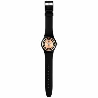 ΡΟΛΟΙ SWATCH  SO32B116 SWATCH	Clear Sign Black Silicone Strap