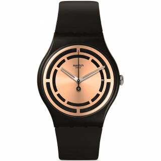 ΡΟΛΟΙ SWATCH  SO32B116 SWATCH	Clear Sign Black Silicone Strap