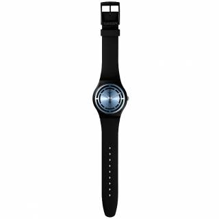 ΡΟΛΟΙ SWATCH  SO32B118 SWATCH	Circled Lines Black Silicone Strap