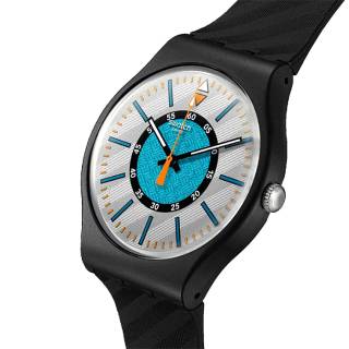 ΡΟΛΟΙ SWATCH SO32B119 SWATCH Power of Nature Good to Gorp Black Silicone Strap