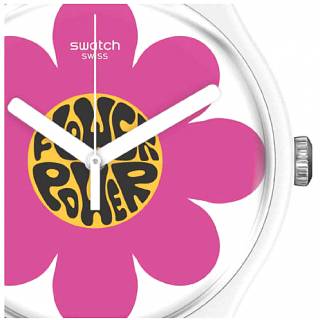 ΡΟΛΟΙ SWATCH SO32M104 SWATCH Flower Hour Two Tone Silicone Strap