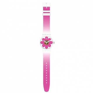 ΡΟΛΟΙ SWATCH SO32M104 SWATCH Flower Hour Two Tone Silicone Strap