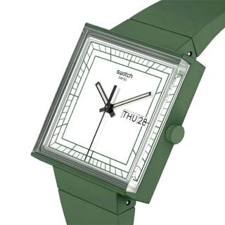 ΡΟΛΟΙ SWATCH  SO34G700 SWATCH Bioceramic What If Green Biosourced Strap