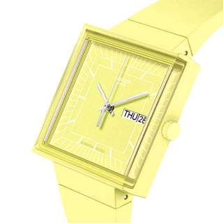 ΡΟΛΟΙ SWATCH  SO34J700 SWATCH What If… Lemon? Yellow Biosourced Strap