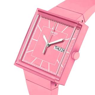 ΡΟΛΟΙ SWATCH  SO34P700 SWATCH What If… Rose? Pink Biosourced Strap