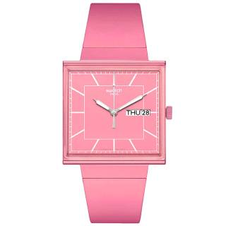 ΡΟΛΟΙ SWATCH  SO34P700 SWATCH What If… Rose? Pink Biosourced Strap