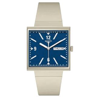 ΡΟΛΟΙ SWATCH  SO34T700 SWATCH Bioceramic What If Beige Biosourced Strap