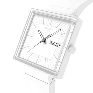 ΡΟΛΟΙ SWATCH  SO34W700 SWATCH Essentials What If All White Biosourced Strap