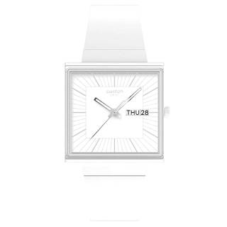 ΡΟΛΟΙ SWATCH  SO34W700 SWATCH Essentials What If All White Biosourced Strap