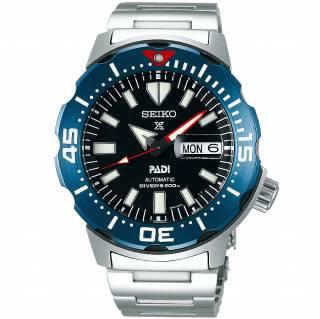 ΡΟΛΟΙ SEIKO SRPE27K1 SEIKO Prospex Divers PADI Monster Special Edition Automatic Silver Stainless Steel Bracelet