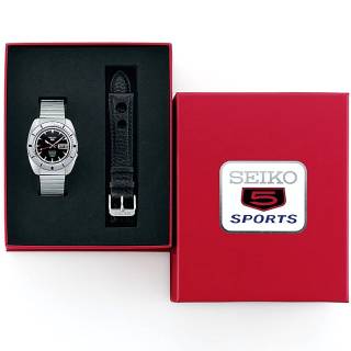 ΡΟΛΟΙ SEIKO SRPL05K1 SEIKO 5 Sports SKX Automatic Pepper Black 1968 Recreation Limited Edition Gift Set