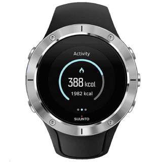 ΡΟΛΟΙ SUUNTO SS023425000  SUUNTO Spartan Trainer Wrist HR Steel Black Silicone Strap