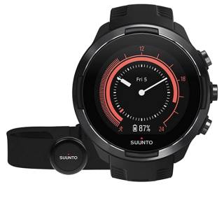 ΡΟΛΟΙ SUUNTO SS050089000 Suunto 9 Baro Black Silicone Strap with Suunto HR Smart Sensor