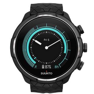 ΡΟΛΟΙ SUUNTO SS050145000 SUUNTO 9 Baro Titanium Black Silicone Strap