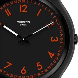 ΡΟΛΟΙ SWATCH   SS07B106 SWATCH Skin Irony Brushed Red Black Rubber Strap