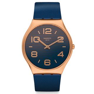 ΡΟΛΟΙ SWATCH SS07G101 SWATCH Night Trick Blue Rubber Strap