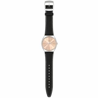 ΡΟΛΟΙ SWATCH  SS07S118 SWATCH Smart Stitch Black Leather Strap