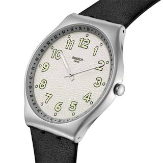 ΡΟΛΟΙ SWATCH  SS07S134 SWATCH Black Hepcat with Black Leather Strap