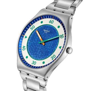 ΡΟΛΟΙ SWATCH  SS07S143G SWATCH Power Of Nature Splash Dance Silver Stainless Steel Bracelet