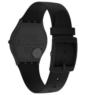 ΡΟΛΟΙ SWATCH  SS08B100 SWATCH Skin Liquirizia Black Silicone Strap