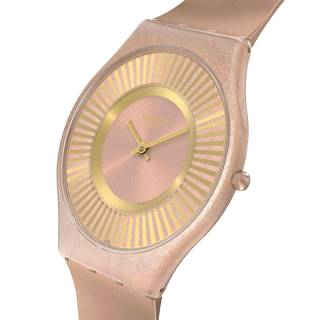 ΡΟΛΟΙ SWATCH  SS08C102 SWATCH Tawny Radiace Brown Silicone Strap