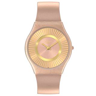 ΡΟΛΟΙ SWATCH  SS08C102 SWATCH Tawny Radiace Brown Silicone Strap