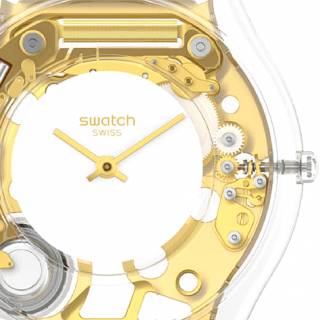 ΡΟΛΟΙ SWATCH  SS08K106 SWATCH Coeur Dorado White Silicone Strap