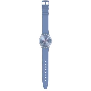 ΡΟΛΟΙ SWATCH  SS08N100 SWATCH Skin Denim Blue Black Silicone Strap