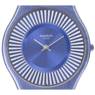 ΡΟΛΟΙ SWATCH  SS08N110 SWATCH Metro Deco Blue Silicone Strap