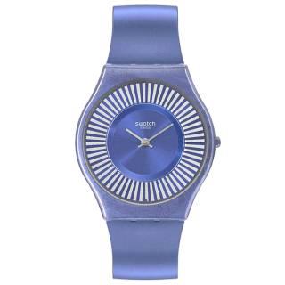 ΡΟΛΟΙ SWATCH  SS08N110 SWATCH Metro Deco Blue Silicone Strap