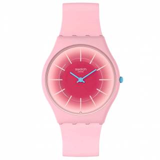 ΡΟΛΟΙ SWATCH SS08P110 SWATCH Essentials Skin Radiantly Pink Silicone Strap