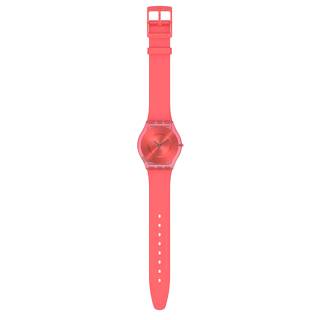 ΡΟΛΟΙ SWATCH  SS08R100 SWATCH Skin Sweet Coral Black Silicone Strap