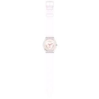 ΡΟΛΟΙ SWATCH  SS08V101 SWATCH Skin Creamy White Silicone Strap