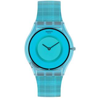 ΡΟΛΟΙ SWATCH SS08Z102 SWATCH X Supriya Lele Sari Madras Ligh Blue Silicone Strap