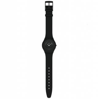 ΡΟΛΟΙ SWATCH  SS09B100 SWATCH Caricia Negra  Black Silicone Strap