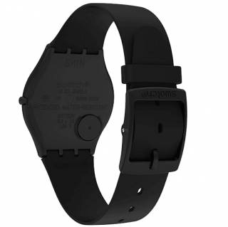 ΡΟΛΟΙ SWATCH  SS09B100 SWATCH Caricia Negra  Black Silicone Strap