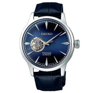 ΡΟΛΟΙ SEIKO SSA405J1 SEIKO Presage Automatic Blue Leather Strap