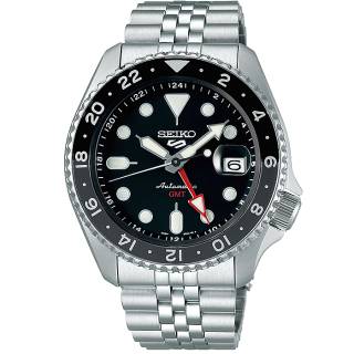 ΡΟΛΟΙ SEIKO SSK001K1 SEIKO 5 Sports GMT Automatic Silver Stainless Steel Bracelet