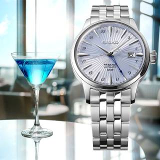 ΡΟΛΟΙ SEIKO SSK037J1 SEIKO Presage Cocktail Time GMT Automatic Dual Time Silver Stainless Steel Bracelet