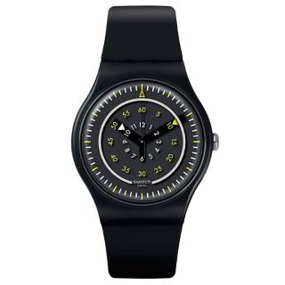 ΡΟΛΟΙ SWATCH   SUOB157 SWATCH Piu Nero Black Silicone Strap