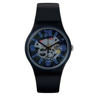 ΡΟΛΟΙ SWATCH SUOB165 SWATCH Blueboost Black Silicone Strap