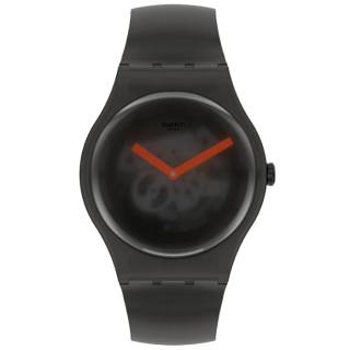 ΡΟΛΟΙ SWATCH SUOB183 SWATCH Monthly Drops Black Blur Silicone Strap