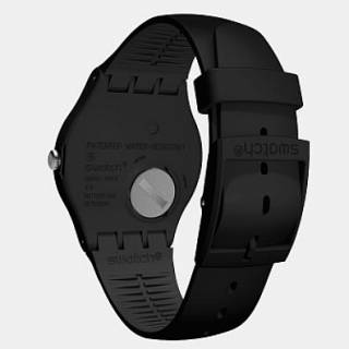 ΡΟΛΟΙ SWATCH  SUOB705 SWATCH Twice Again Black Silicone Strap