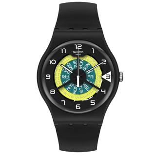 ΡΟΛΟΙ SWATCH SUOB732 SWATCH New Gent Keep Turning Black Silicone Strap