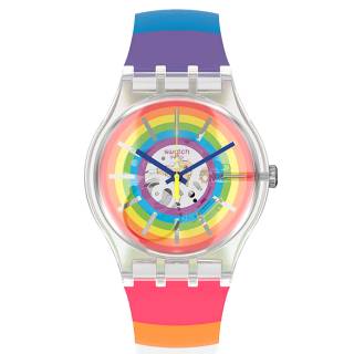 ΡΟΛΟΙ SWATCH SUOK148 SWATCH Magicsummer Multicolor Silicone Strap