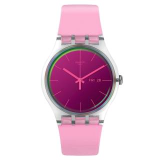 ΡΟΛΟΙ SWATCH SUOK710 SWATCH Polarose Pink Silicone Strap