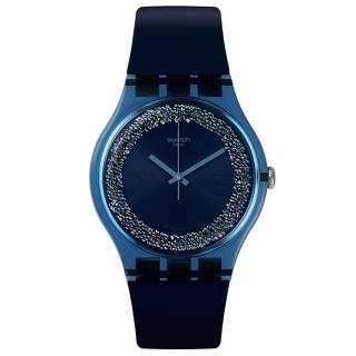 ΡΟΛΟΙ SWATCH  SUON134 SWATCH Blusparkles Blue Silicone Strap